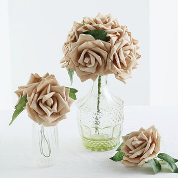Elegant Champagne Roses for Stunning Décor