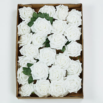 Create a Stunning Floral Display with White Foam Roses