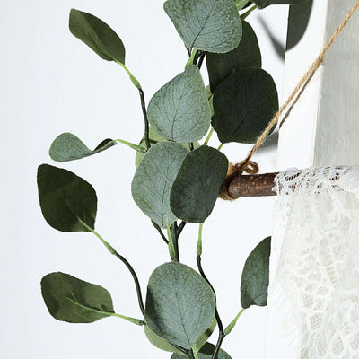 Artificial eucalyptus leaves arrangement