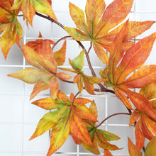 Artificial Orange Silk Maple Leaf Vine