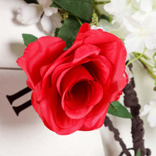 6ft | Red Artificial Silk Rose Hanging Flower Garland, Faux Vine