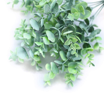 Artificial green eucalyptus leaves bouquet