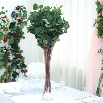 Create a Natural and Stylish Ambiance with Light Green Artificial Eucalyptus Branches