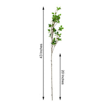 3 Pack | 43inch Faux Leaf Branches, Artificial Green Petal Branches Leaf Spray