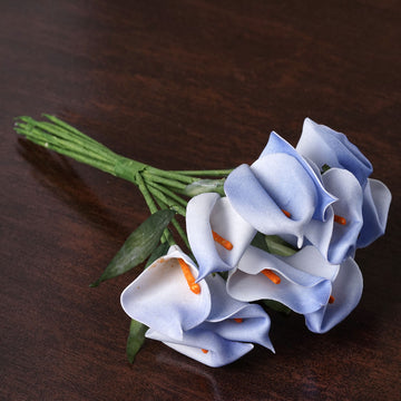 Elegant Blue Artificial Foam Calla Lily Flowers for Stunning Event Decor