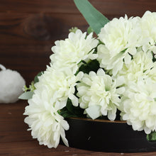 Cream Flower Artificial Chrysanthemum Silk Bouquets 12 Bushes