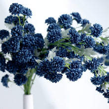 Artificial Chrysanthemum Bouquets In Navy Blue 33 Inch