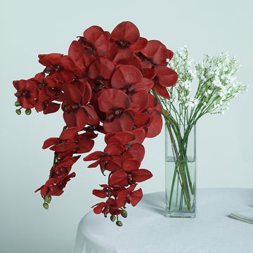 Versatile and Captivating Red Silk Orchid Bouquets