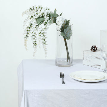 Create Stunning Wedding Decor with White Artificial Foxglove Orchid Flower Bouquet Stem