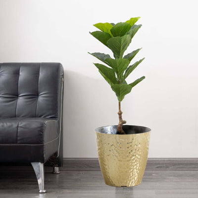 3ft fiddle leaf fig 2-Pack Faux Potted Fiddle Leaf Fig Tree Plants 3ft - Artificial Tropical Indoor Decor for Home & Office