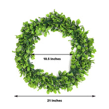 2 Pack | 21inch Green Artificial Lifelike Jasmine Leaf Spring Wreaths