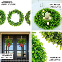 2 Pack | 21inch Green Artificial Lifelike Eucalyptus Leaf Spring Wreaths