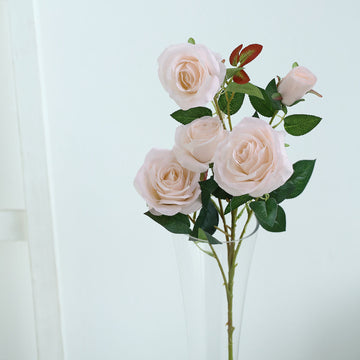 Create Memorable Events with Long Stem Blush Silk Roses