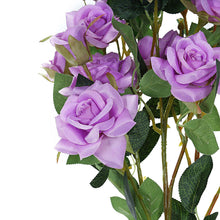 38 Inch Tall Lavender Artificial Silk Rose Flower Bouquet Bushes 2 Stems