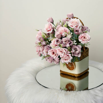 Beautiful Dusty Rose Faux Flowers for Any Setting
