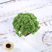 3 Pack | 6inches Ceramic Planter Pot & Artificial Joy Sedum Succulent Plant