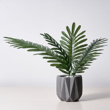 Create a Tropical Paradise with Assorted Green Artificial Silk Tropical Palm Leaf Plants
