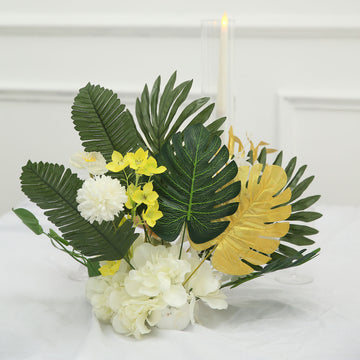 Versatile Silk Tropical Monstera Branches for Stunning Decorations