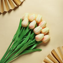 13 Inch Yellow Tulips Realistic Foam Bouquets 10 Stems