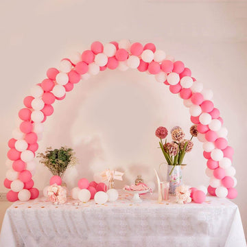Adjustable DIY Table Top Balloon Arch Stand Kit, Holds Up 100-120 Balloons 12ft