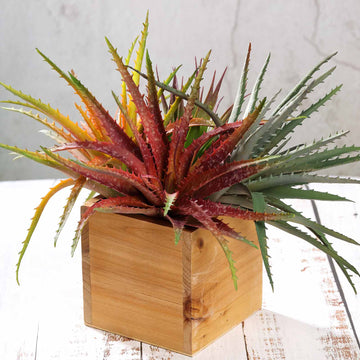 3 Pack | 12" Artificial PVC Aloe Cameronii Decorative Succulent Plants