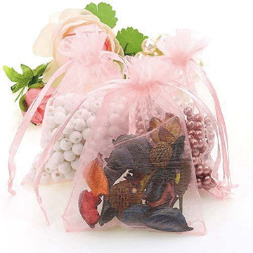 Blush Organza Drawstring Wedding Party Favor Gift Bags for Every Occasion