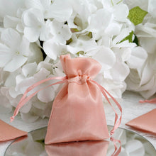 Satin Dusty Rose Drawstring Favor Gift Bags 3 Inch 12 Pack