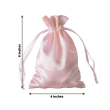 Blush & Rose Gold Drawstring Favor Gift Bags 12 Pack 4 Inch x 6 Inch 