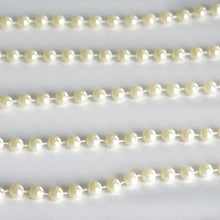 12 Yards | 6mm Glossy Ivory Faux Craft Pearl String Bead Strands