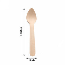 100 Pack of Birchwood Dessert and Tea Spoons 4 Inch Eco Friendly