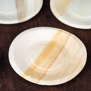 Eco Friendly Birchwood Wooden Dessert Plates - Perfect for Any Occasion