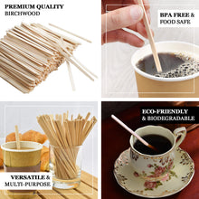 Eco Friendly Birchwood Coffee Stir Sticks 4.5 Inch 1000 Pack