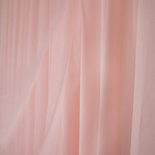 20ftx10ft Blush Rose Gold Dual Layered Polyester Chiffon Curtain Backdrop with Rod Pocket#whtbkgd