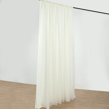 Unleash Elegance and Style with the Ivory Polyester Backdrop Curtain