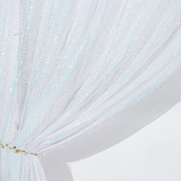 Create Unforgettable Moments with our Iridescent Blue Sequin Backdrop