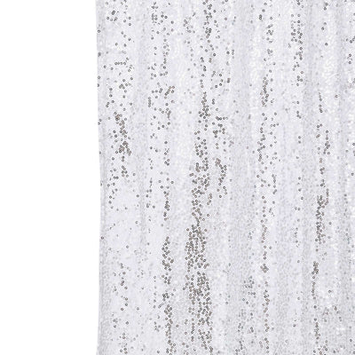 White sequin backdrop fabric for events and photography
