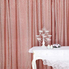 20ftx10ft Blush Rose Gold Metallic Shimmer Tinsel Photo Backdrop Curtain, Event Background Drape