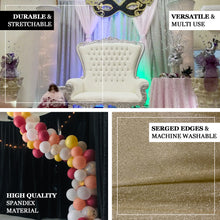 20ftx10ft Silver Metallic Shimmer Tinsel Photo Backdrop Curtain, Event Background Drapery Panel