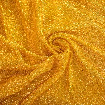 Create a Magical Ambiance with the Gold Metallic Tinsel Backdrop Curtain