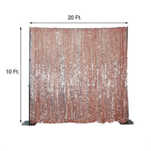 A picture of a room divider with a sequined rose gold backdrop in sparkle & sequin style