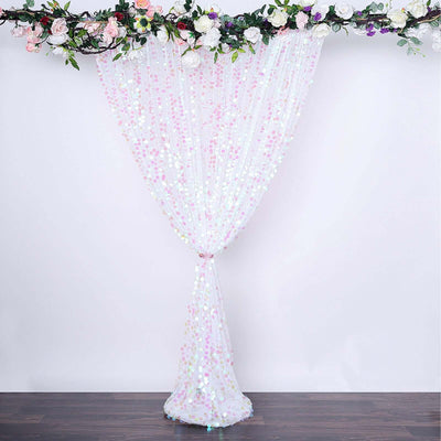 Sequin curtain backdrop for events and decorations