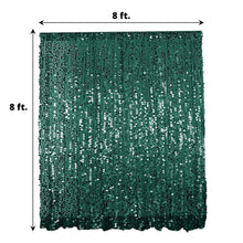 A green sequined sparkle & sequin curtain