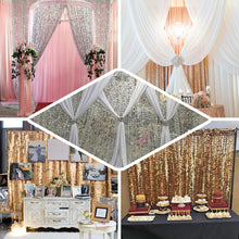 20ftx10ft Blush Rose Gold Big Payette Sequin Photo Backdrop Curtain, Event Background Drapery Panel