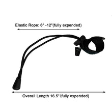 Black Muslin Elastic Rope with Overall Length of 16.5 - Backdrop Stands Room Divider