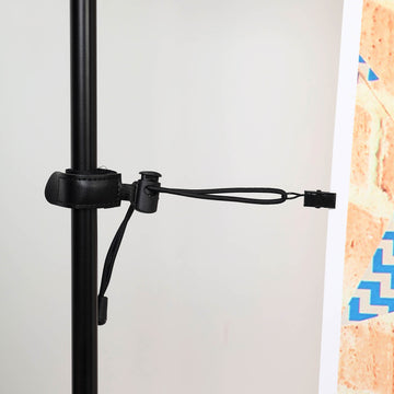 Black Adjustable Elastic String Photo Backdrop Clips - A Must-Have Event Décor Accessory