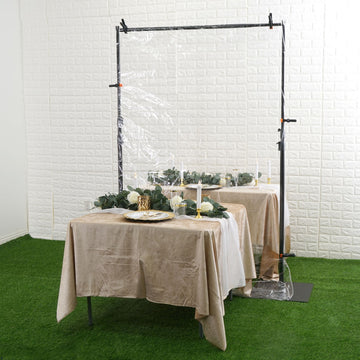 Enhance Your Event Decor with the Clear Portable Isolation Wall Kit