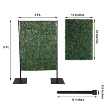 Floral & Greenery Artificial Grass Wall Panels - Green Wall with Measurements