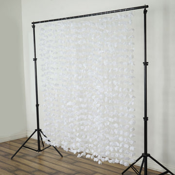 Create a Magical Event Backdrop with our White Hanging Silk Flower Garland