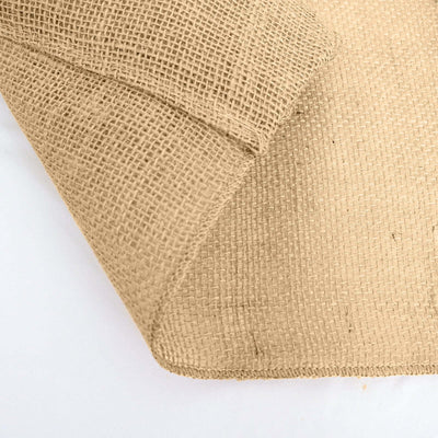 Natural jute rug with a textured weave, showcasing its earthy tones.