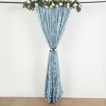 Add a Touch of Elegance to Your Event with the Dusty Blue Formal Event Drapery Panel